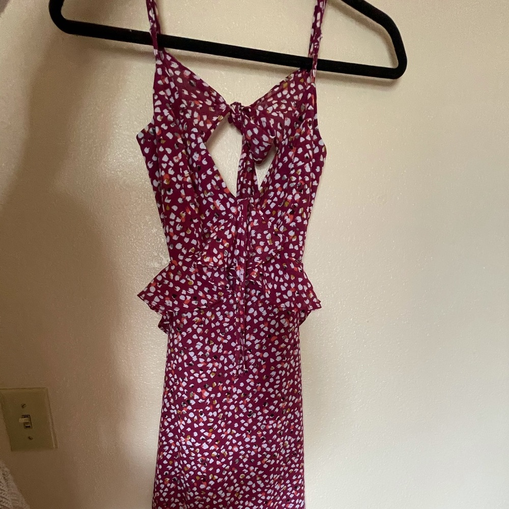 MIDI open back dress
